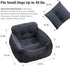 25 lbs, Oiilores Dog Car Seat for Small Dogs, Washable Pet Booster Seats with Clip-On Safety Leash, Comfy Deluxe Plush
