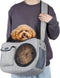 OWNPETS Pet Sling Carrier - Airline Approved Travel Bag for 10-15lb Small Dogs, Comfortable and Adjustable