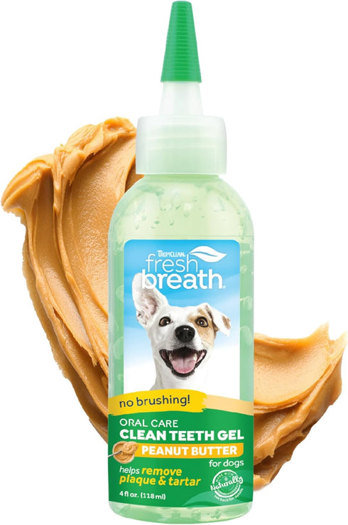TropiClean Fresh Breath Dog Toothpaste for Teeth Cleaning, Breath Freshener, Easy Plaque