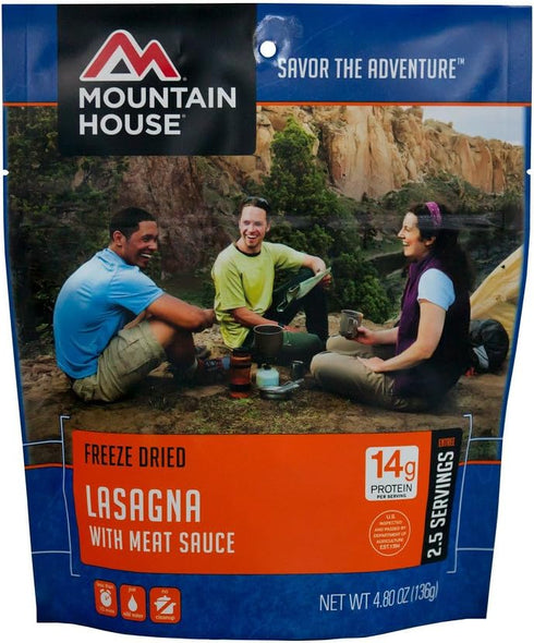 Mountain House Lasagna with Meat Sauce | Freeze Dried Backpacking & Camping Food