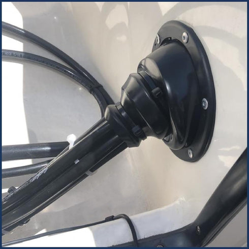 Five Oceans Motor Well Boot, Cable Boot, Covers Holes Up to 5-1/2" Diameter - FO563