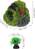 GLEAVI Aquarium Shelter House and Betta Fish Tank Decoration, Resin Hobbit Double-Layer Hideout for Small Aquariums