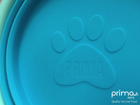 Prima Pet Expandable Collapsible Silicone Food & Water Travel Bowl for Medium & Large Dog, 5 Cups
