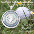Golf Ball Marker Necklace with Pearl Ball Marker - Unique Golf Accessories for Women