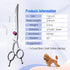 Curved Scissors for Dog Grooming, 7 inch 30° Downward Professional Shears for Poodle Pet Cat Face, Japan 440C Stainless
