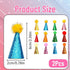 ZHLKHIOP 12PCS 2.36inch Set Stuffed Animal Party Hats, Mini Birthday Hats for Stuffed Animals, Dog Party Hat with Pom