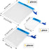 HEETA 5-Pack Clear Waterproof Dry Bag, Water Tight Cases for Camera Mobile Phone Maps, Kayaking Document Holder