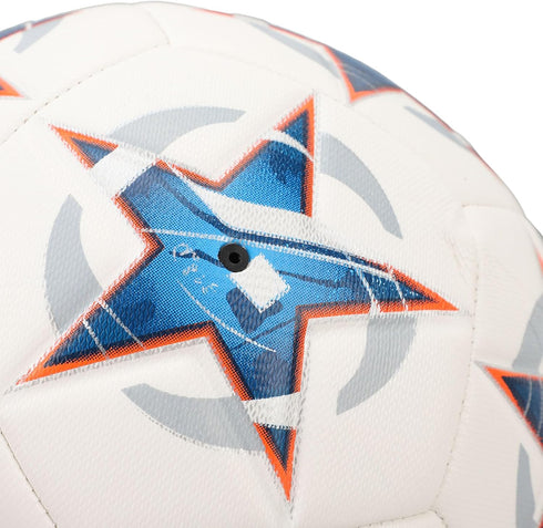 Size 5 Soccer Ball, PU Leather, High Resilience Abrasion, Professional Adult Youth Football Lover Training