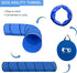 10FT Blue Dog Agility Tunnel - Training Equipment with Carry Bag