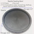 Reptile Feeding Dish Bowl Food and Water Bowl Tortoise Dish Reptile Tank Decor, Dia 6.7 Inches, Round