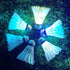 Leadge LED Shuttlecock Badminton Birdies, Dark Night Goose Feather Glow Birdies for Indoor Outdoor Sport Activities (6