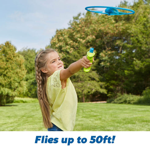 Kidoozie 5+ 50+ Rip Cord Flying Disc - STEM Toy for Kids - Flies Feet!