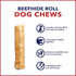 Pet Factory American Beefhide Dog Chew Treats - Chicken Flavor, 7" Rolls, 4 Count/1 Pack