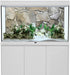AWERT 36x18 inches White Grey Rocky Terrarium Background, Stone Aquarium Background for Fish Tank Decor