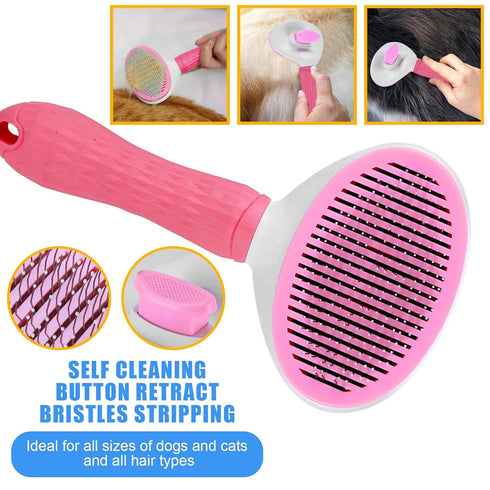Dog Grooming Brush Shedding Kit - 9PCS Complete Grooming Solution for All Breeds, Promotes Healthy Skin and Coat