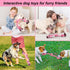 Dog Rope Toys - 3 Knots Chew Rope Toy for Medium and Small Dogs, Natural Cotton for Tug of War and Teeth Cleaning (Pink)