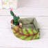 JINJUMEI Hermit Crab Food Dish, Resin Hermit Crab Food & Water Bowl, Hermit Crab Accessories, Cactus Design Reptile
