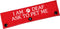 Funny Dog Leash Sleeve - I Am Deaf Ask to Pet Me Dog Leash Wrap Alert Tag for Special Needs Dog (I Am Deaf-Sleeve)