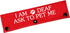 Funny Dog Leash Sleeve - I Am Deaf Ask to Pet Me Dog Leash Wrap Alert Tag for Special Needs Dog (I Am Deaf-Sleeve)