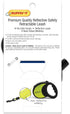 Ruffin' It Hi-VIS Safety Retractable Leash, Small, 10' Reflective Belt, for Dogsup to 50Lbs