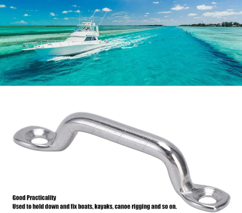 Pissente Boat Top Pad Eye, Pack of 10, 316 Stainless Steel Kayak Deck Loop Tie Down Anchor Point Set