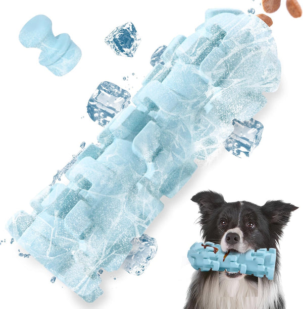 Ice Lolly Dog Toys for Aggressive Chewers, Tough Chew Toys for Large Dogs, Water & Milk Freezable