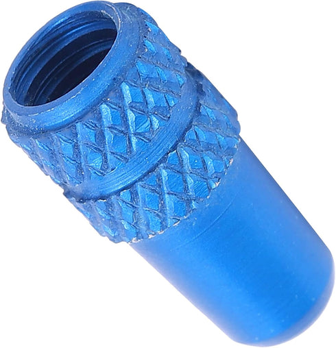 RiToEasysports 2Pcs Aluminium Alloy Bike Valve Stem Accessories for Mountain Bike, Road Bike (Light Blue) and Spare