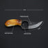 Titan International Knives Skinning Knife | Small Hunting Knife Fixed Blade | Burnt Bone Handle Knife Leather Sheath | 3 Inch Blade Outdoors Camping Gear by Titan International Knives