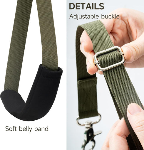 Adjustable Dog Grooming Belly Straps, No Sit Haunch Holder Grooming Restraint for Pet Bathing and Grooming (Army Green)