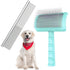 Large Firm Slicker Brush & Pet Comb Value Kit, Extra Long Pin Brush for Goldendoodles, Large Dog Grooming Wire Brush,