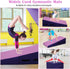 Folding Incline Gymnastics Mat for Tumbling, Folding Tumbling Mats Cheese Wedge Incline Mat with Non-Slip PU Leather