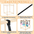 Sibosen 10 Wooden Puppy Play Gym with Hanging Toys for Small Dogs Indoor Jungle Playground Wood Frame with Interactive