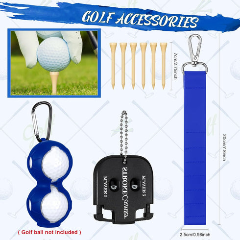 Syhood 21 Pcs Golf Club Cleaning Kit, Golf Accessories, Brush, Towel, Sharpener, Repair Tool, Alignment Kit