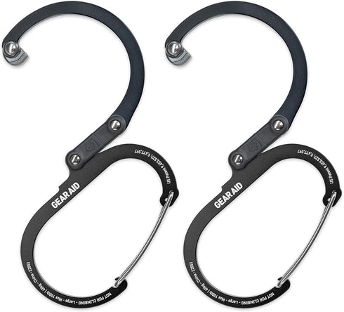 GEAR AID HEROCLIP (Large) - Carabiner Gear Clip and Hook for Heavy Duty Items and Camping