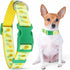 Parisian Pet Pineapple Dog Collar - Adjustable Pattern Buckle Safety Collar for Medium Dogs, Nylon-Breathable