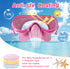 Kids Swim Goggles with Nose Cover, Diving Mask and Mesh Bag with Ear Plugs
