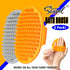 2 Pcs Dog Bath Brush, Rubber Grooming Brush for Short and Long Haired Dogs and Cats with Adjustable Ring Handle