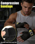 FitDA 2-in-1 Workout Gloves, Weight Lifting Gloves with Wrist Wrap Support for Men & Women, Ventilated Fingerless