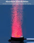 Uniclife Aquarium Volcano Ornament Kit, Realistic Resin Decoration with Air Stone Bubbler & Red LED Light