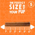 Bully Sticks for Small Dogs, All Natural Single Ingredient, 6" Standard for Puppies to Medium Dogs (5 Pack)