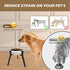 Elevated Dog Bowls for Large Dogs, Adjustable Width Stand for 7-10.6" Wide Bowls, 13.7 in Tall (Bowl Not Included)