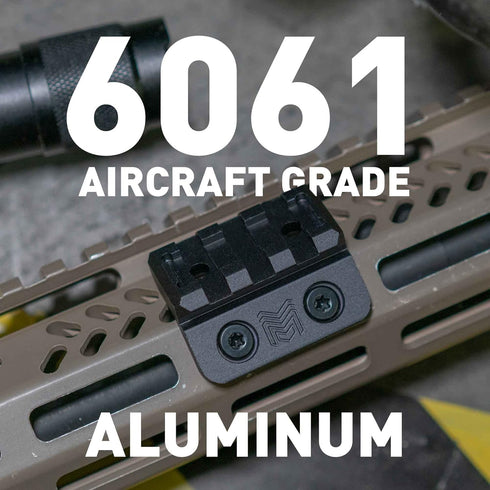 Monstrum M-LOK 45 Degree Offset Scout Light Mount Picatinny Rail, Compatible with Surefire M300/M600 Series