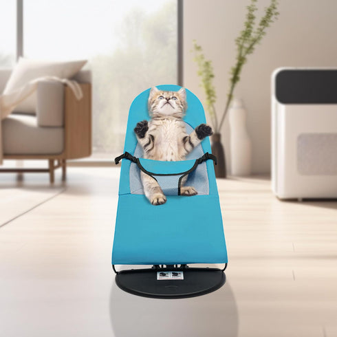 SNWJIAYIN 3-Level 33lbs Pet Rocking Chair, Portable Foldable Pet Rocker Bed with Adjustable Height, No Assembly