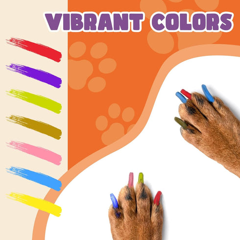 Avont Dog Nail Polish Pen, 7 Colors Quick Dry Pet Nail Polish for Dogs, Safe for Small Dogs and Cats