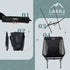 Ultra-Light Folding Camping Chair - 1.5 lbs All-Aluminum Frame, Lightweight Rip-Stop Fabric, Compact Storage