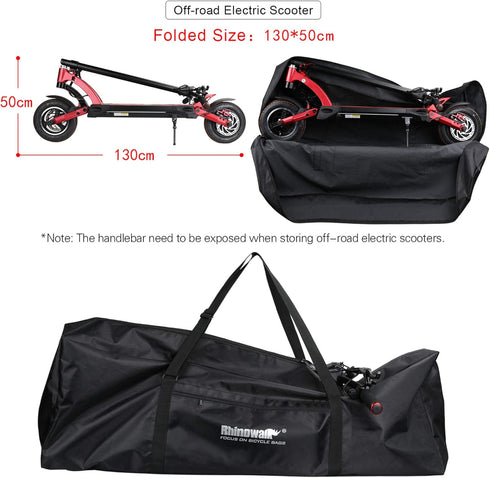 Rhinowalk Foldable E-scooter Carrying Bag, Portable Electric Scooter Storage Case for Outdoor Travel Riding
