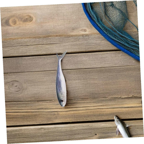 3D Toddmomy Bionic Soft Fishing Lures Pair Sinking Artificial Tuna Swimbaits for Saltwater and Freshwater Pike Fishing