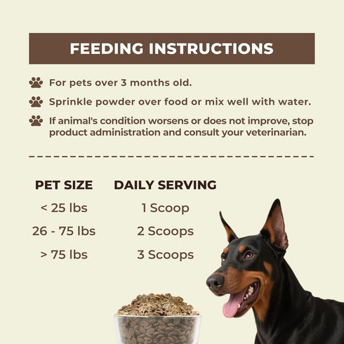 8 Immune, Wellix Mushroom Powder Supplements for Dogs & Cats - Lumps & Bumps Dog Supplement - Types of Mushrooms