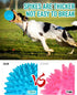 2 Pack 4.5” Heavy Duty Squeaky Dog Ball for Medium Large Dogs, Spikey Toys for Clean Teeth and Training