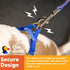 The Dodo Dog Harness, Blue Dodo Print, Size Medium; Easy Step-in Harness with Breathable Mesh Fabric